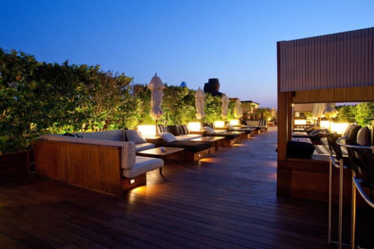 Rooftop at night